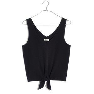 Madewell Texture & Thread Tie Front Tank